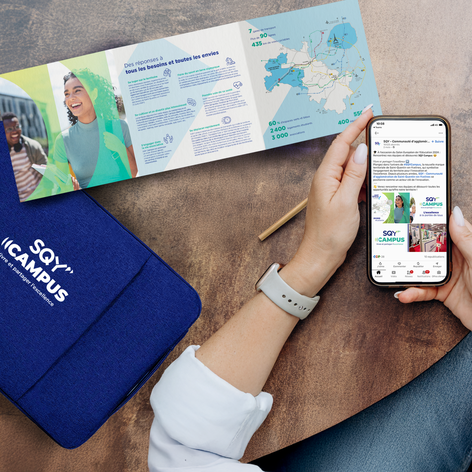 SQY CAMPU - supports de communication print et digitaux